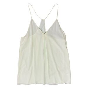Alice + Olivia Fierra Y Back Tank Dress in Optic White Sz M Silk